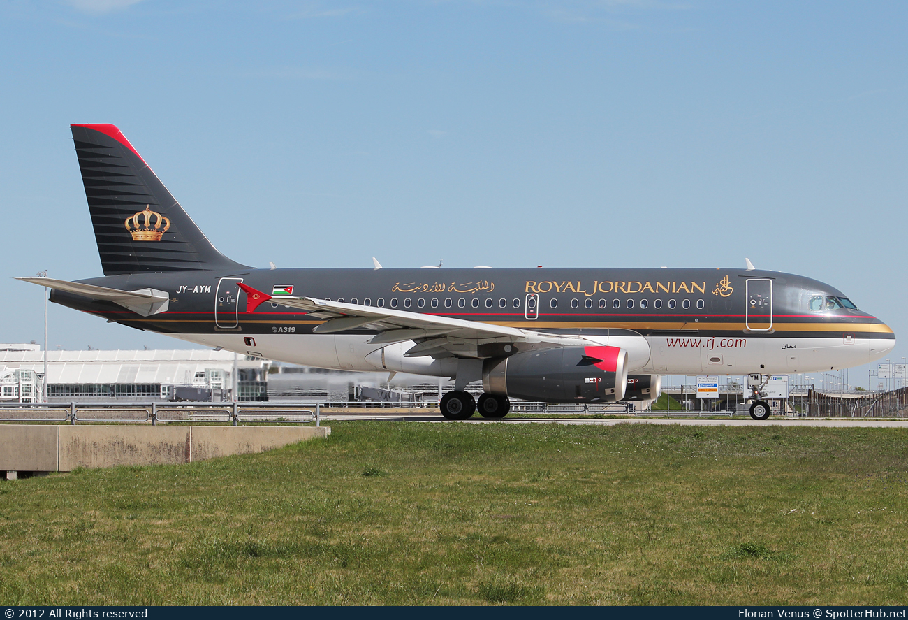 Photo of JY-AYM - Airbus A319-132 operated by Royal Jordanian Airlines
