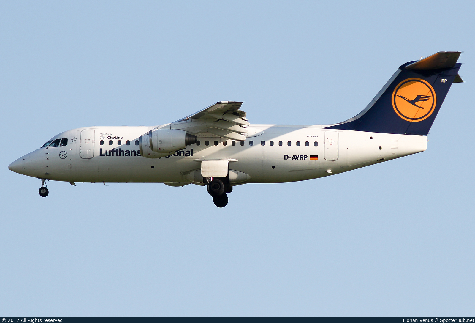 Photo of D-AVRP - British Aerospace Avro RJ85 operated by Lufthansa CityLine
