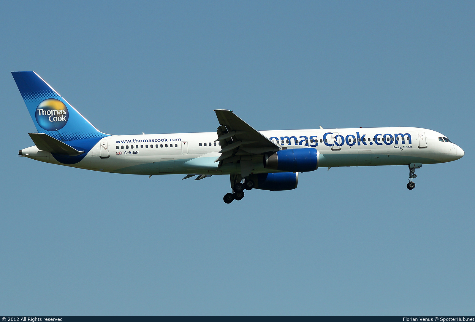 Photo of G-WJAN - Boeing 757-21K operated by Thomas Cook Airlines