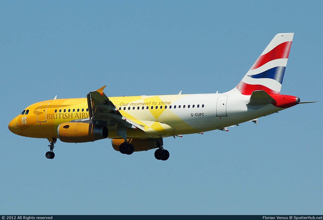 Photo of G-EUPC - Airbus A319-131 operated by British Airways