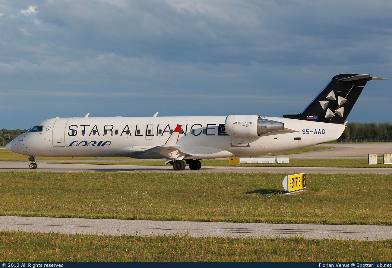 Photo of S5-AAG - Bombardier CRJ-200LR operated by Adria Airways