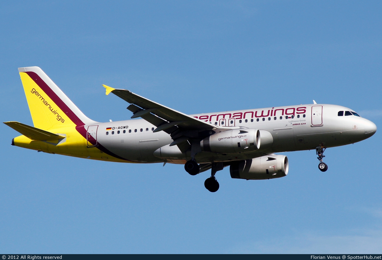 Photo of D-AGWD - Airbus A319-132 operated by Germanwings