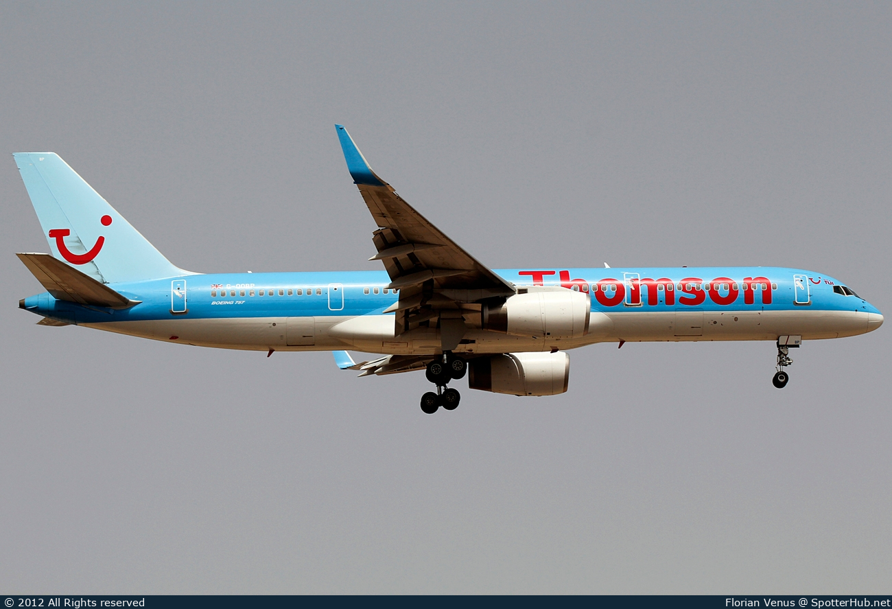 Photo of G-OOBP - Boeing 757-2G5 operated by Thomson Airways