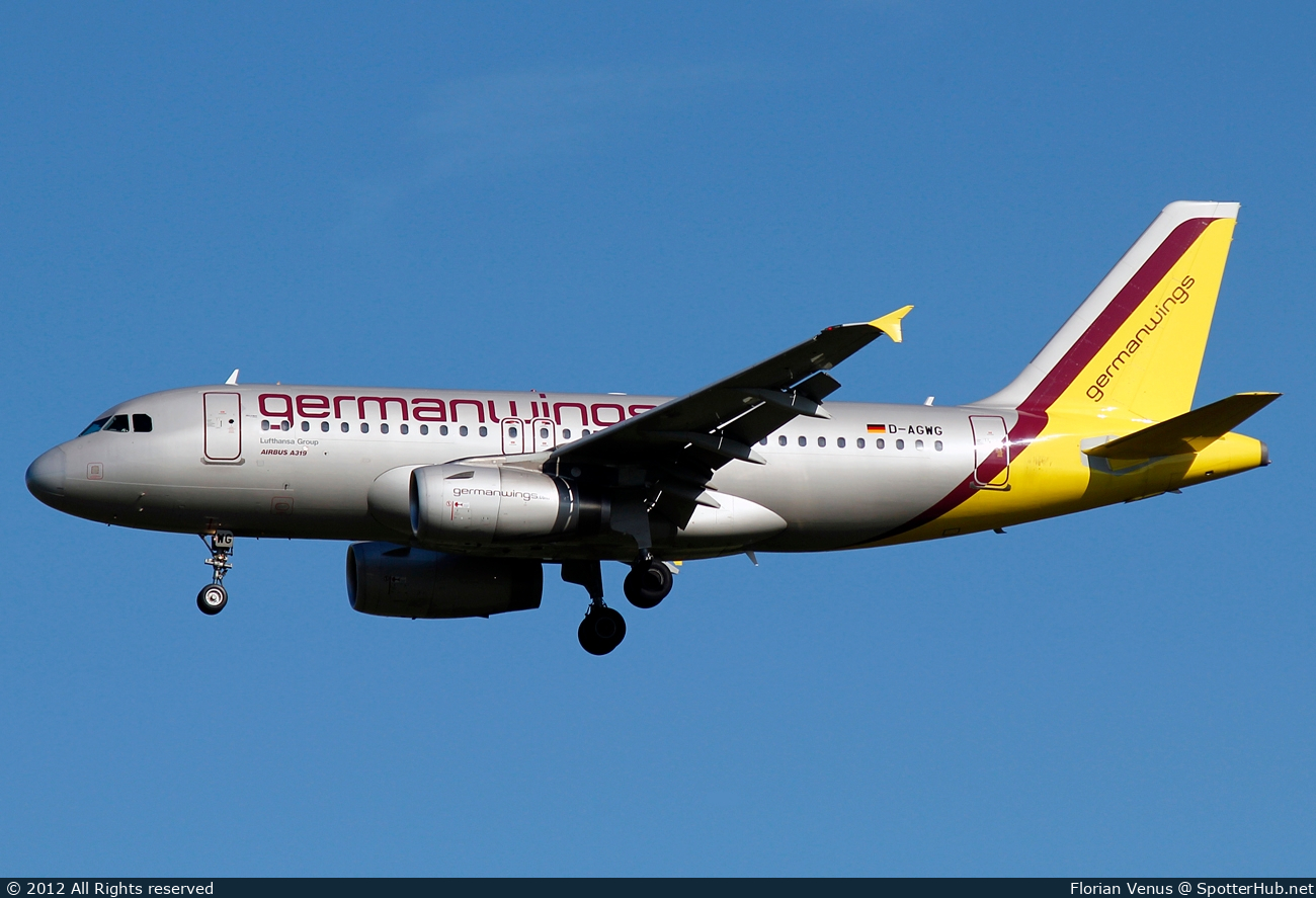 Photo of D-AGWG - Airbus A319-132 operated by Germanwings