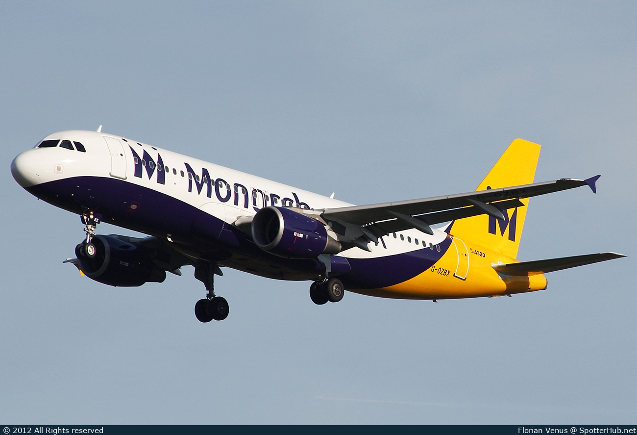 Photo of G-OZBX - Airbus A320-214 operated by Monarch Airlines