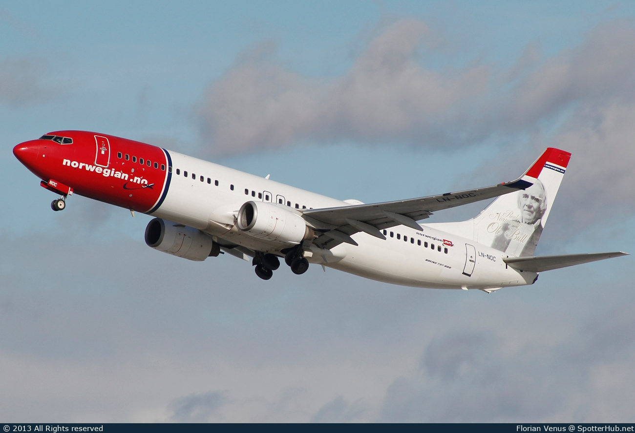 Photo of LN-NOC - Boeing 737-81Q operated by Norwegian Air Shuttle