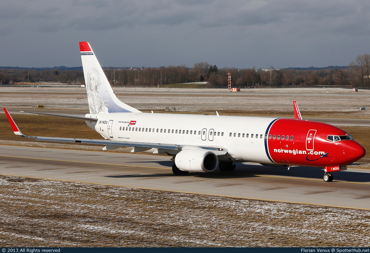 Photo of LN-NOU - Boeing 737-8FZ operated by Norwegian Air Shuttle