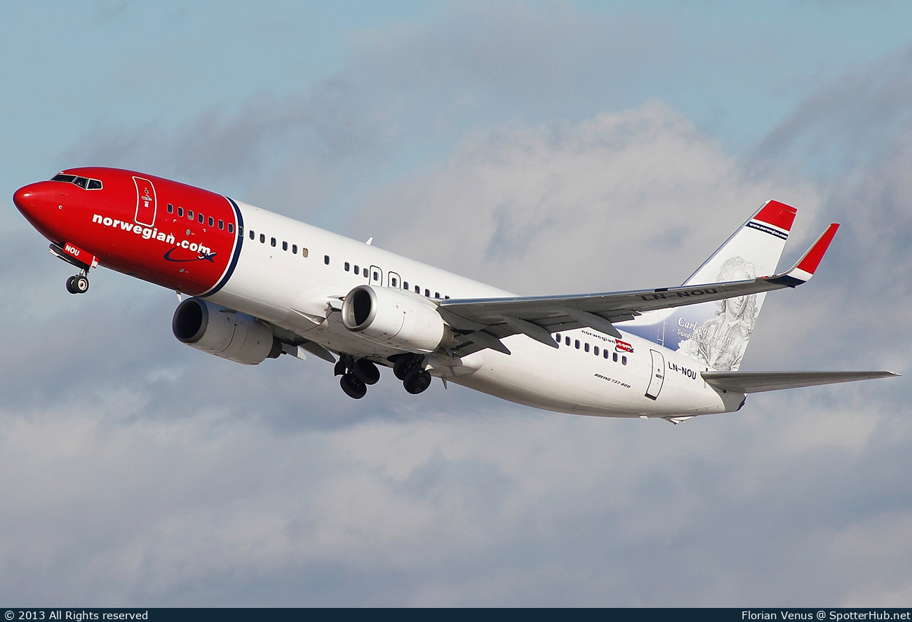 Photo of LN-NOU - Boeing 737-8FZ operated by Norwegian Air Shuttle