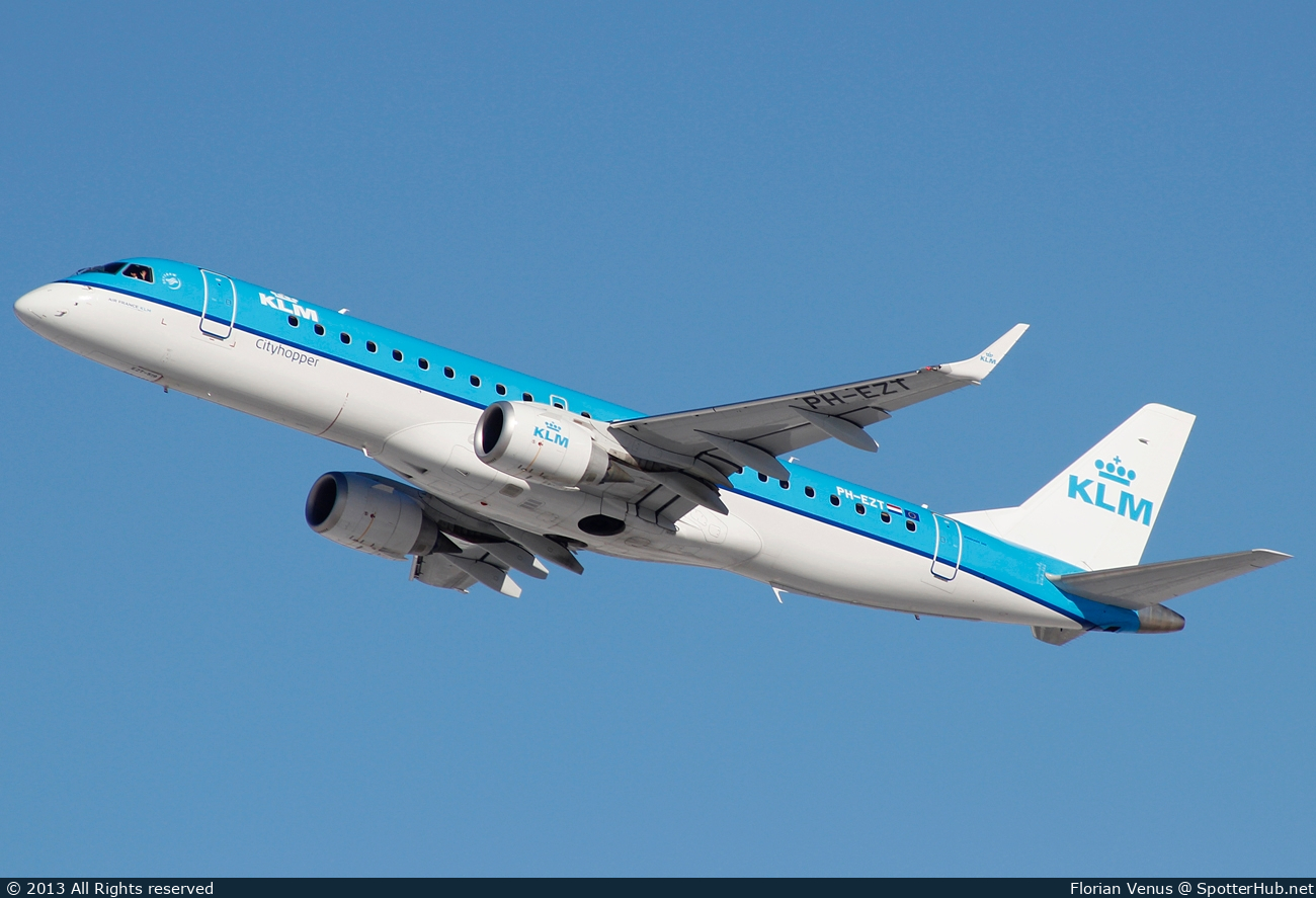 Photo of PH-EZT - Embraer ERJ-190STD operated by KLM Cityhopper