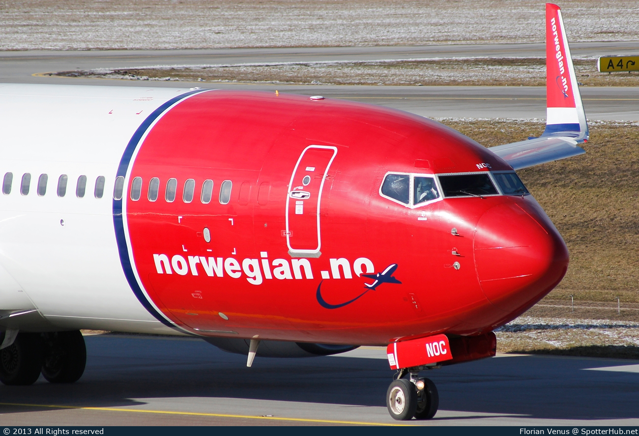 Photo of LN-NOC - Boeing 737-81Q operated by Norwegian Air Shuttle