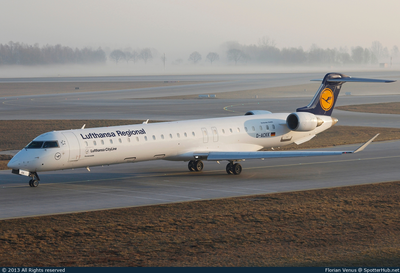 Photo of D-ACKK - Bombardier CRJ-900LR operated by Lufthansa CityLine