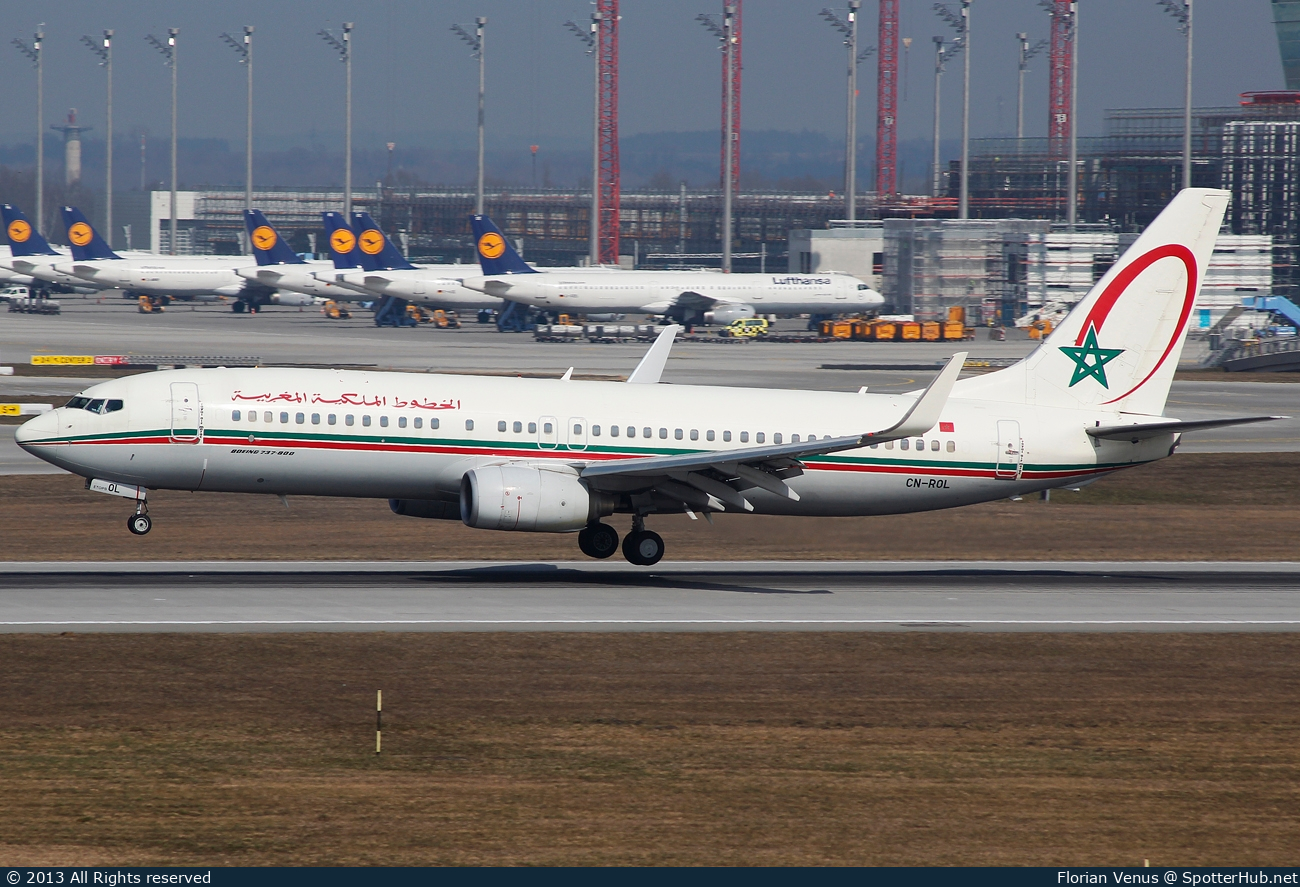Photo of CN-ROL - Boeing 737-8B6 operated by Royal Air Maroc