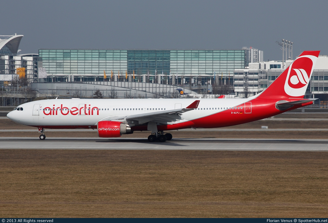 Photo of D-ALPJ - Airbus A330-223 operated by Air Berlin