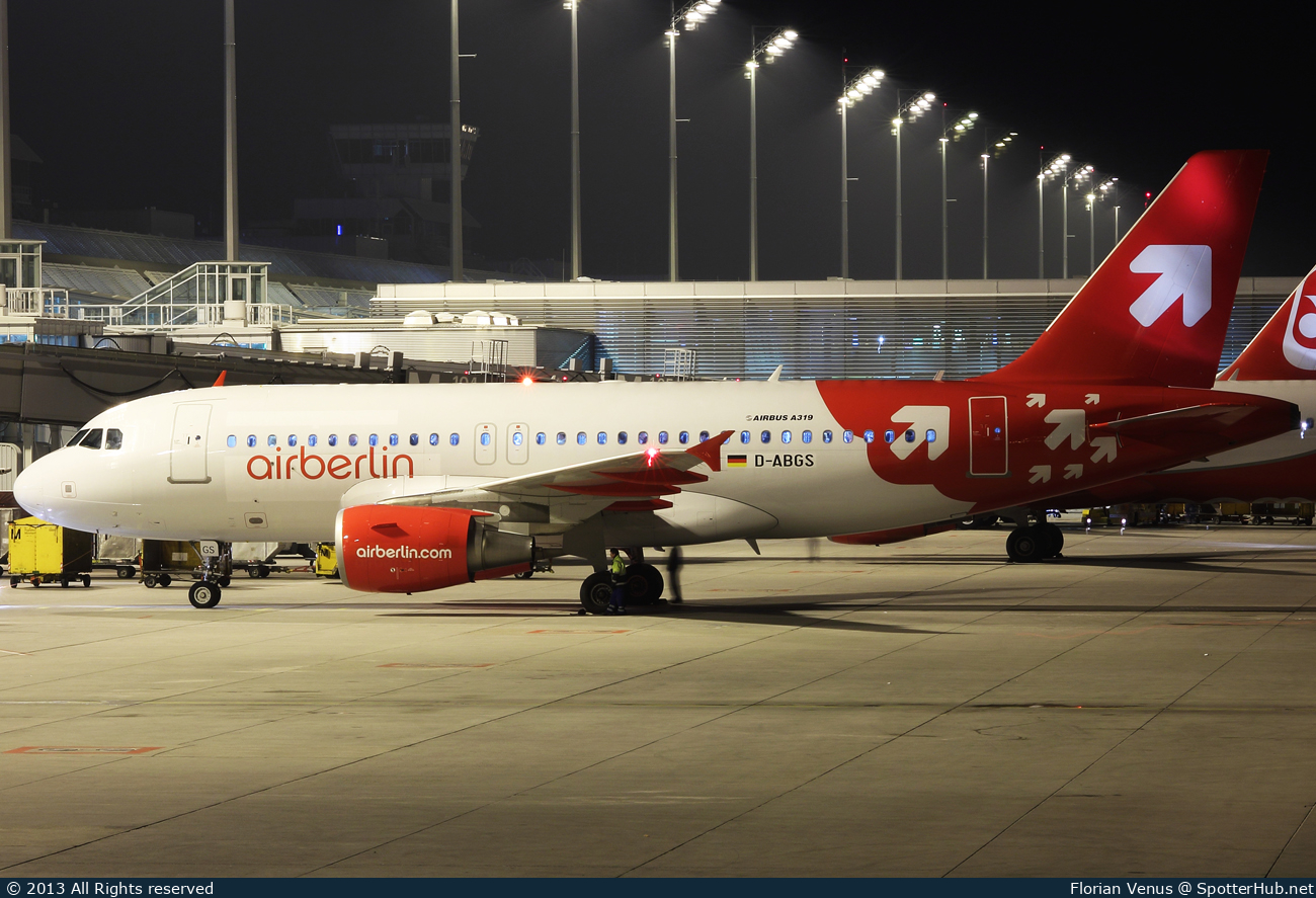 Photo of D-ABGS - Airbus A319-112 operated by Air Berlin