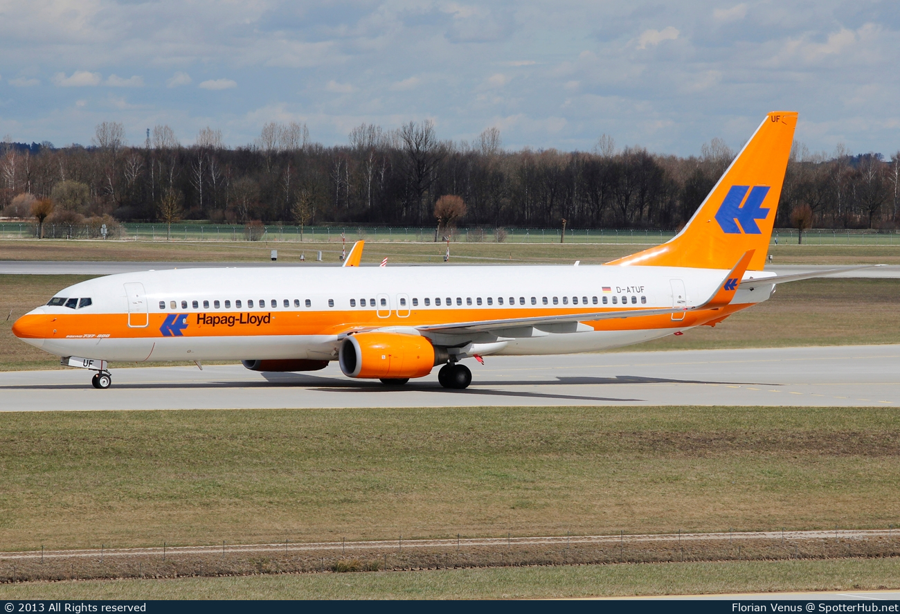 Photo of D-ATUF - Boeing 737-8K5 operated by TUIfly