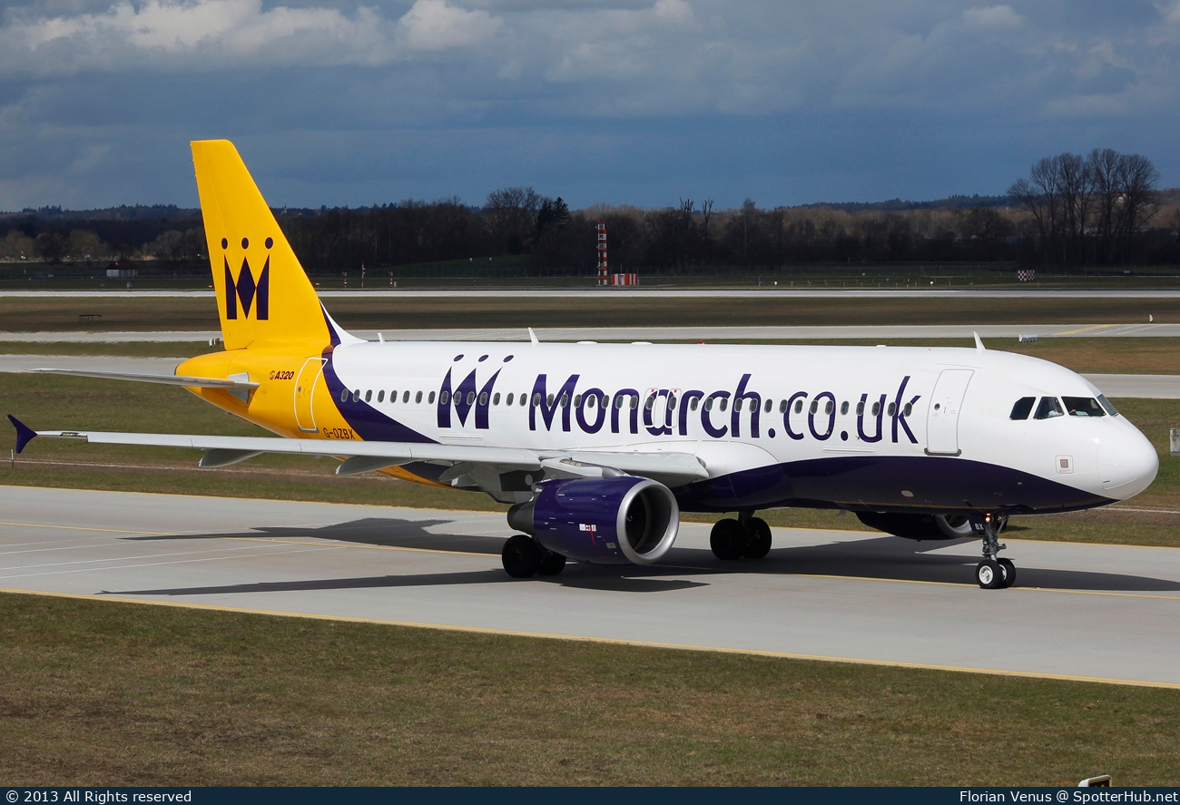 Photo of G-OZBX - Airbus A320-214 operated by Monarch Airlines