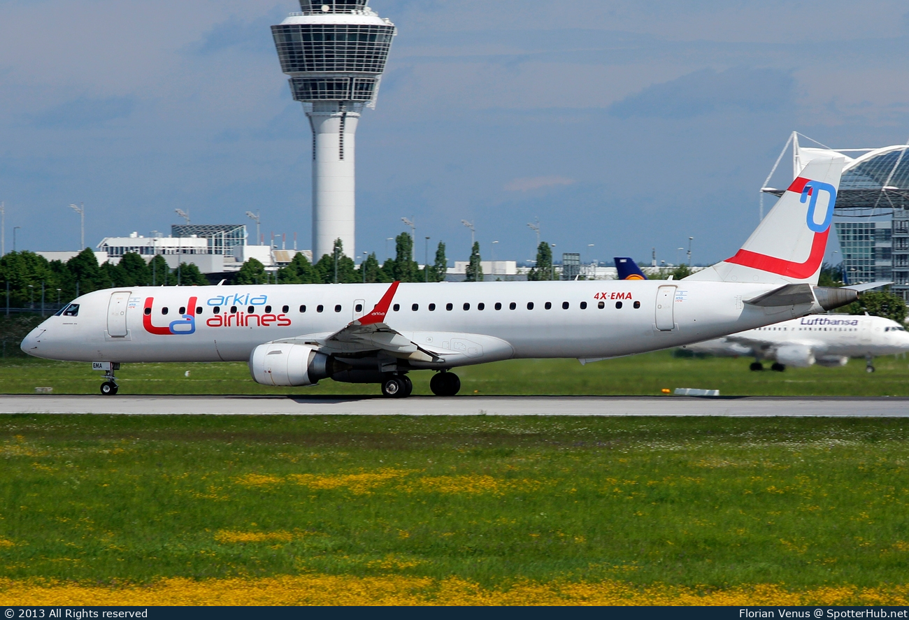 Photo of 4X-EMA - Embraer ERJ-195AR operated by Arkia Israeli Airlines