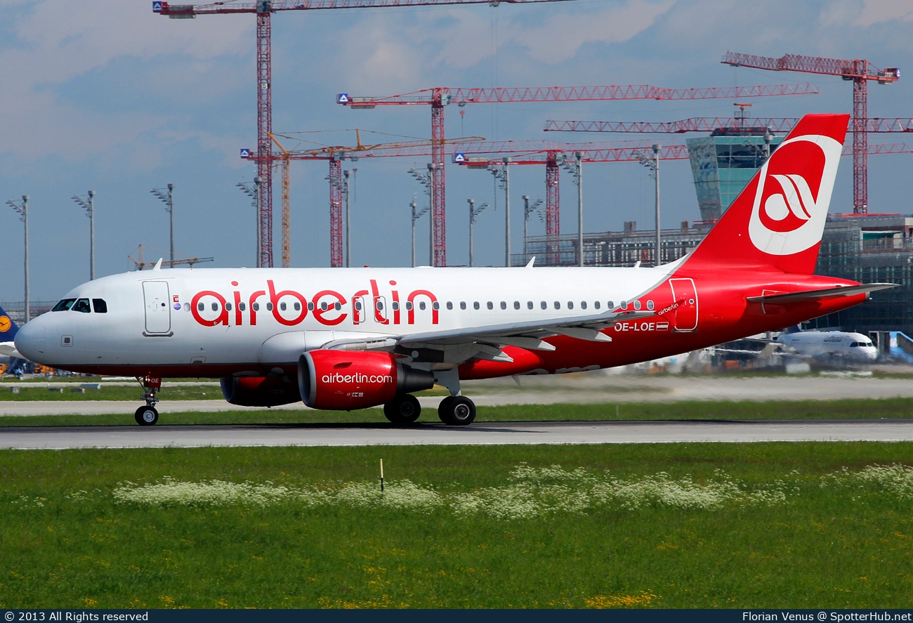 Photo of OE-LOE - Airbus A319-112 operated by Air Berlin (opb Niki)