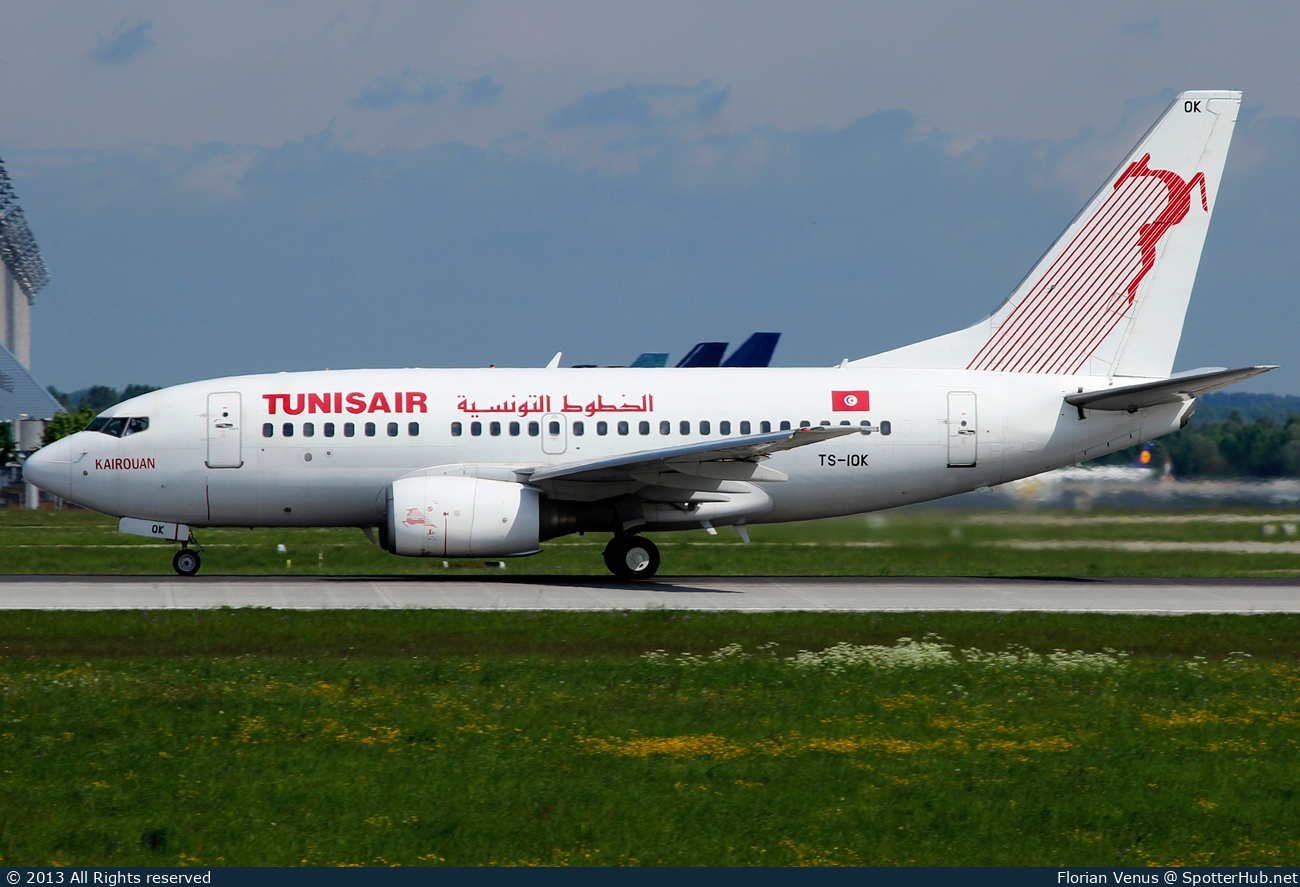Photo of TS-IOK - Boeing 737-6H3 operated by Tunisair