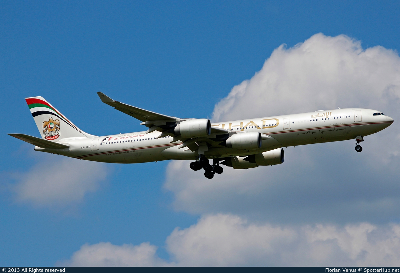 Photo of A6-EHC - Airbus A340-541 operated by Etihad Airways