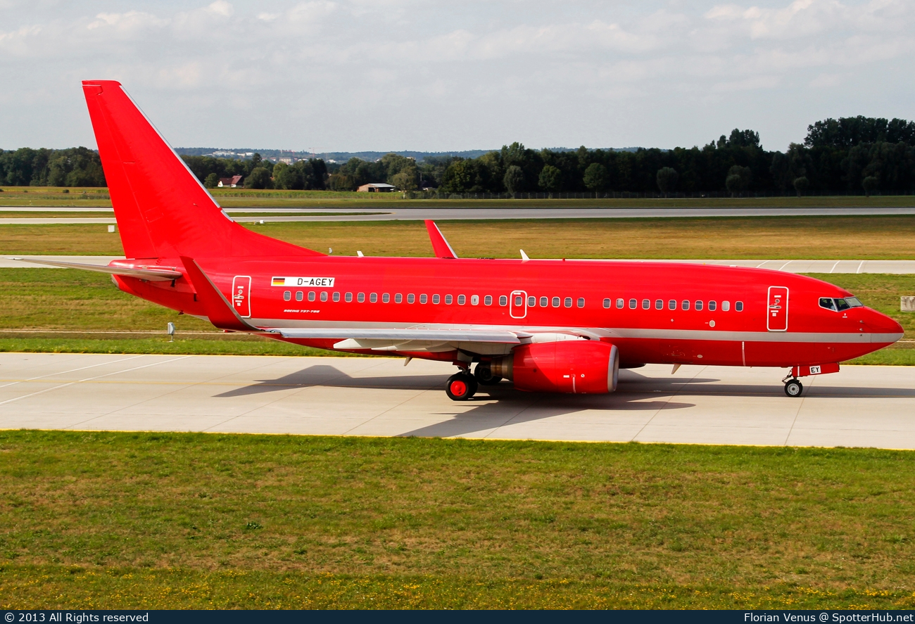 Photo of D-AGEY - Boeing 737-7L9 operated by Germania