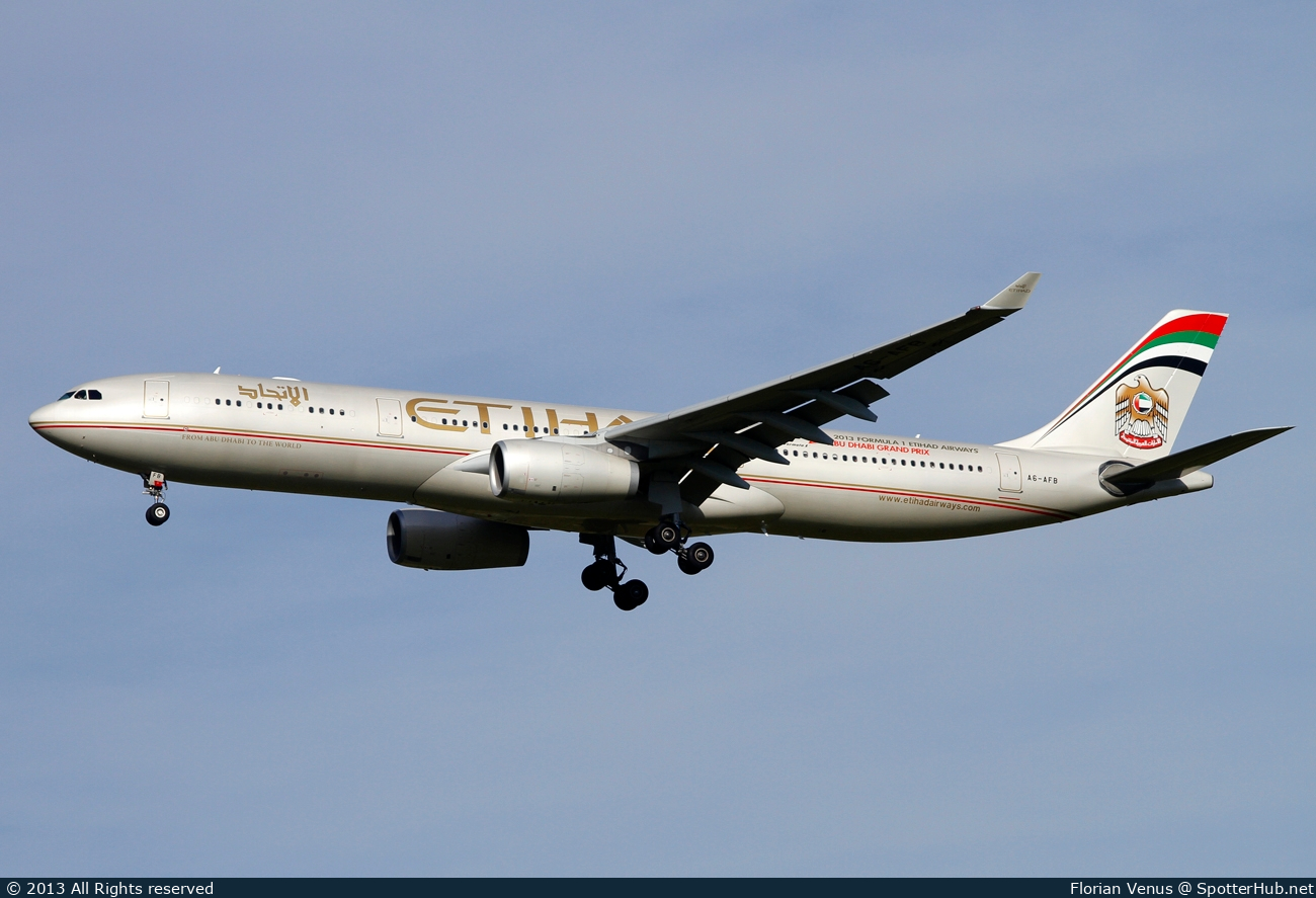 Photo of A6-AFB - Airbus A330-343 operated by Etihad Airways