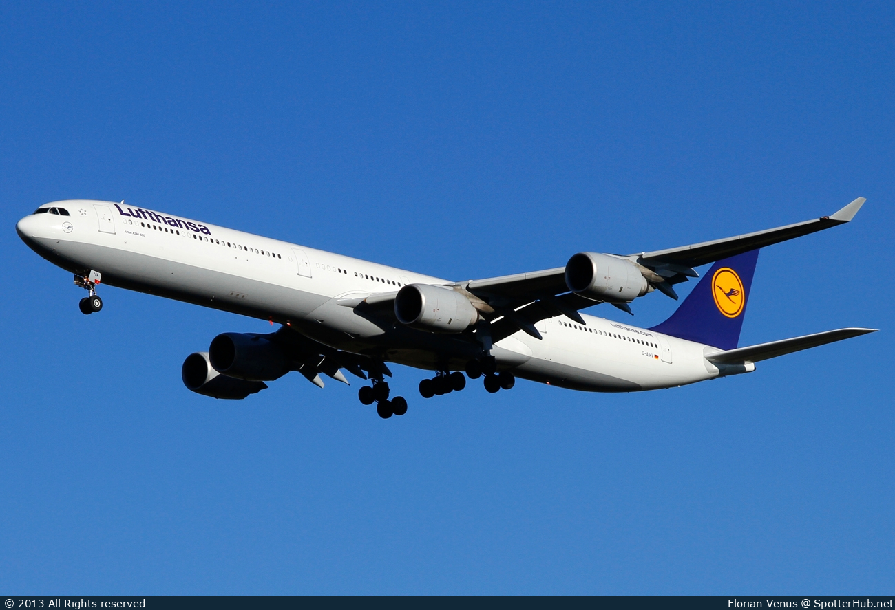 Photo of D-AIHV - Airbus A340-642 operated by Lufthansa