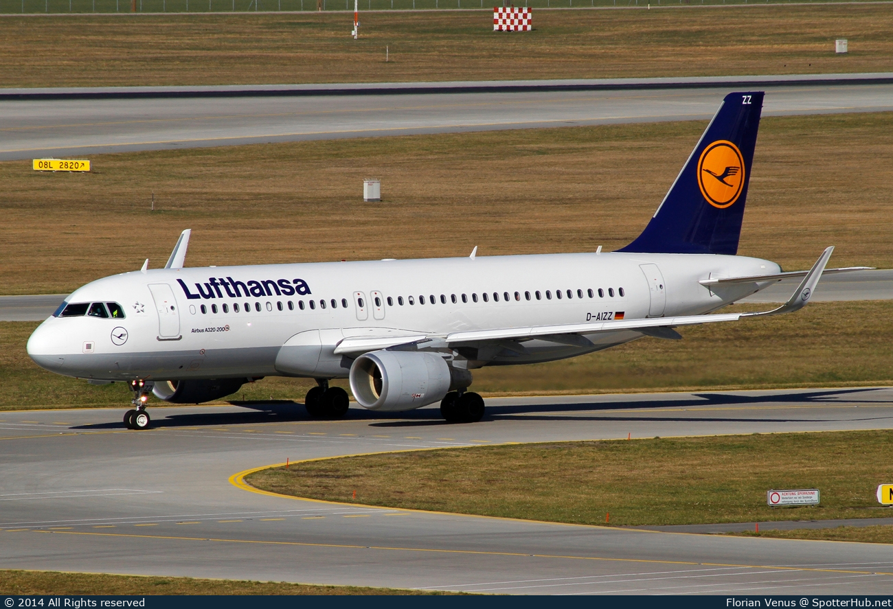 Photo of D-AIZZ - Airbus A320-214 operated by Lufthansa