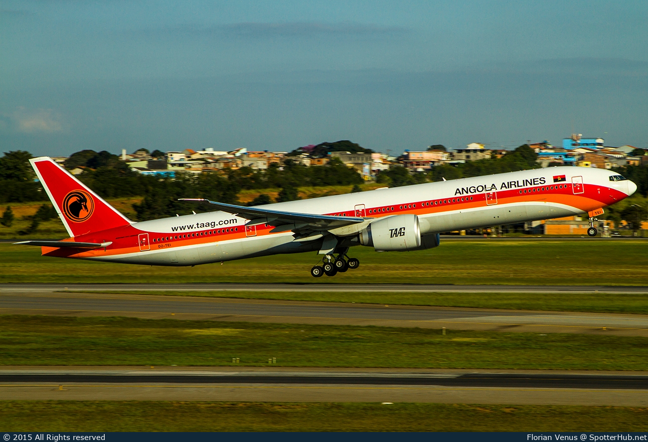 Photo of D2-TEI - Boeing 777-3M2(ER) operated by TAAG Angola Airlines
