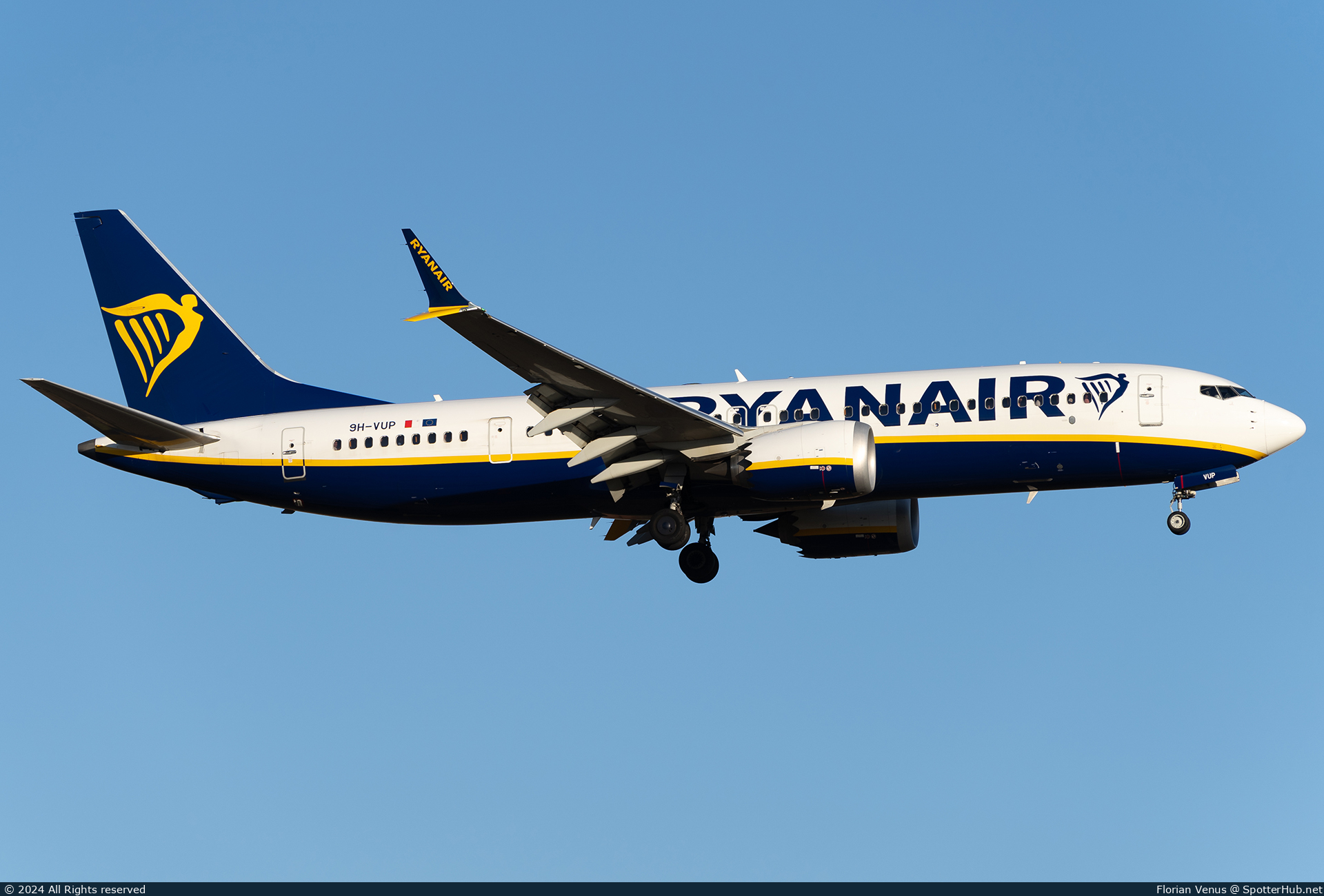 Photo of 9H-VUP - Boeing 737 MAX 8-200 operated by Ryanair (opb Malta Air)