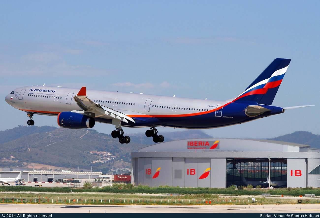 Photo of VQ-BQZ - Airbus A330-343 operated by Aeroflot