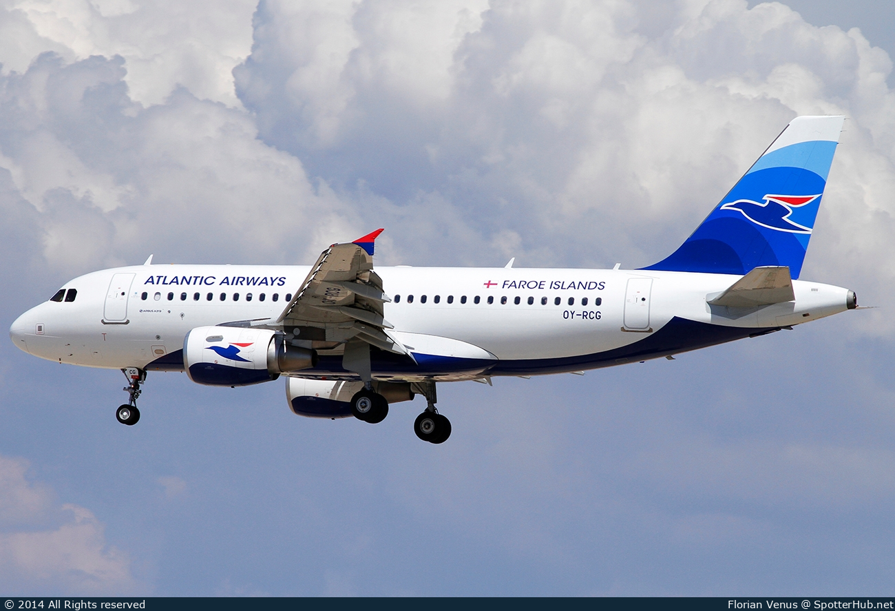Photo of OY-RCG - Airbus A319-115 operated by Atlantic Airways