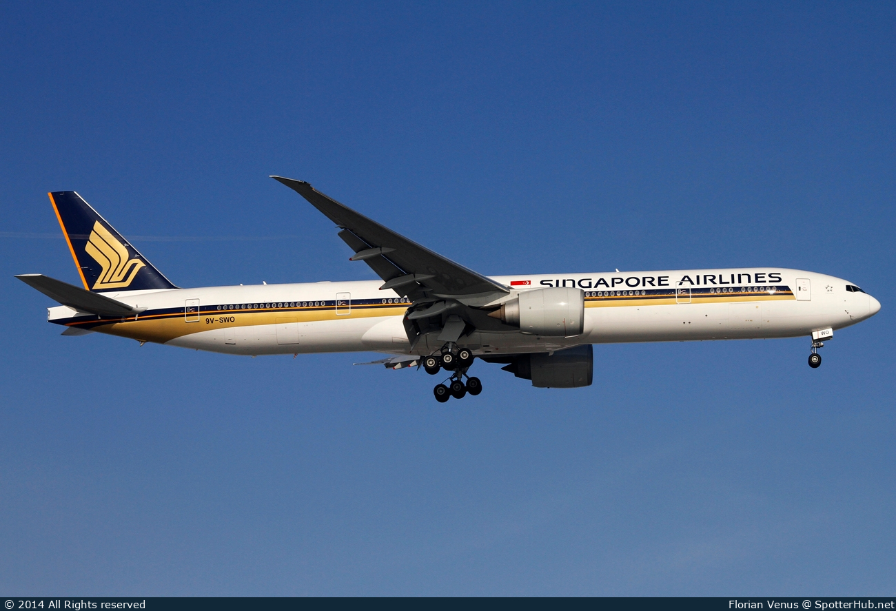Photo of 9V-SWO - Boeing 777-312(ER) operated by Singapore Airlines