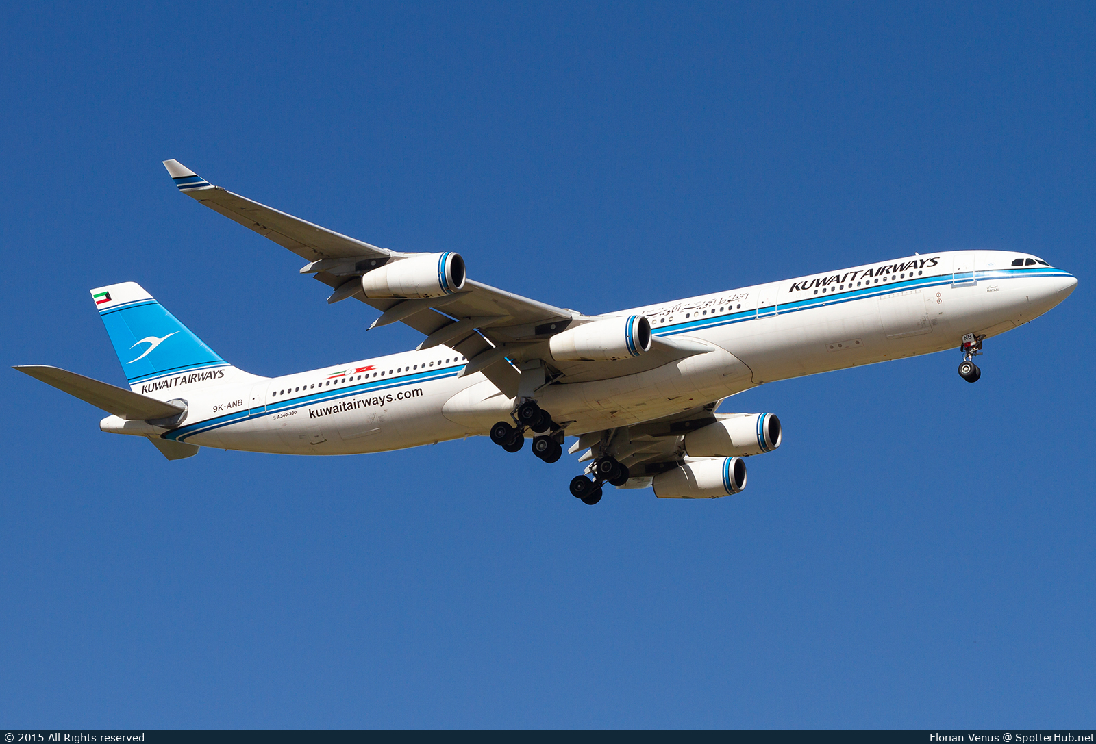Photo of 9K-ANB - Airbus A340-313 operated by Kuwait Airways