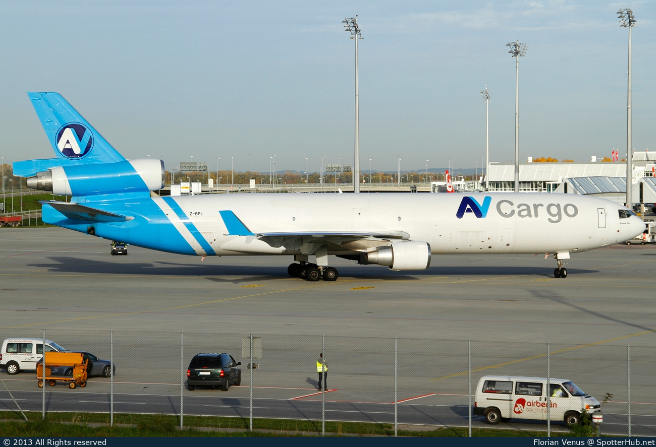 Photo of Z-BPL - McDonnell Douglas MD-11(F) operated by AV Cargo Airlines
