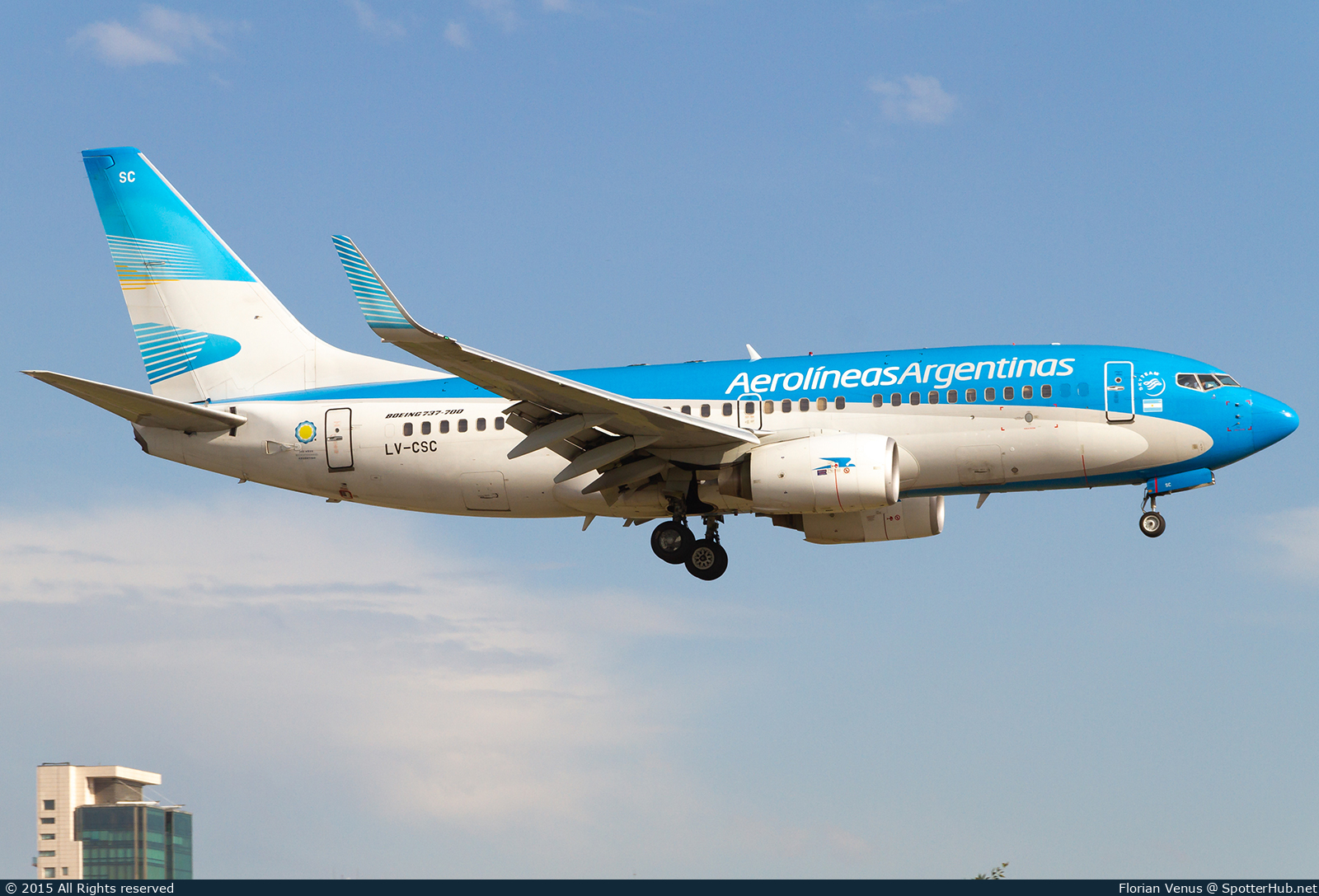Photo of LV-CSC - Boeing 737-7Q8 operated by Aerolíneas Argentinas