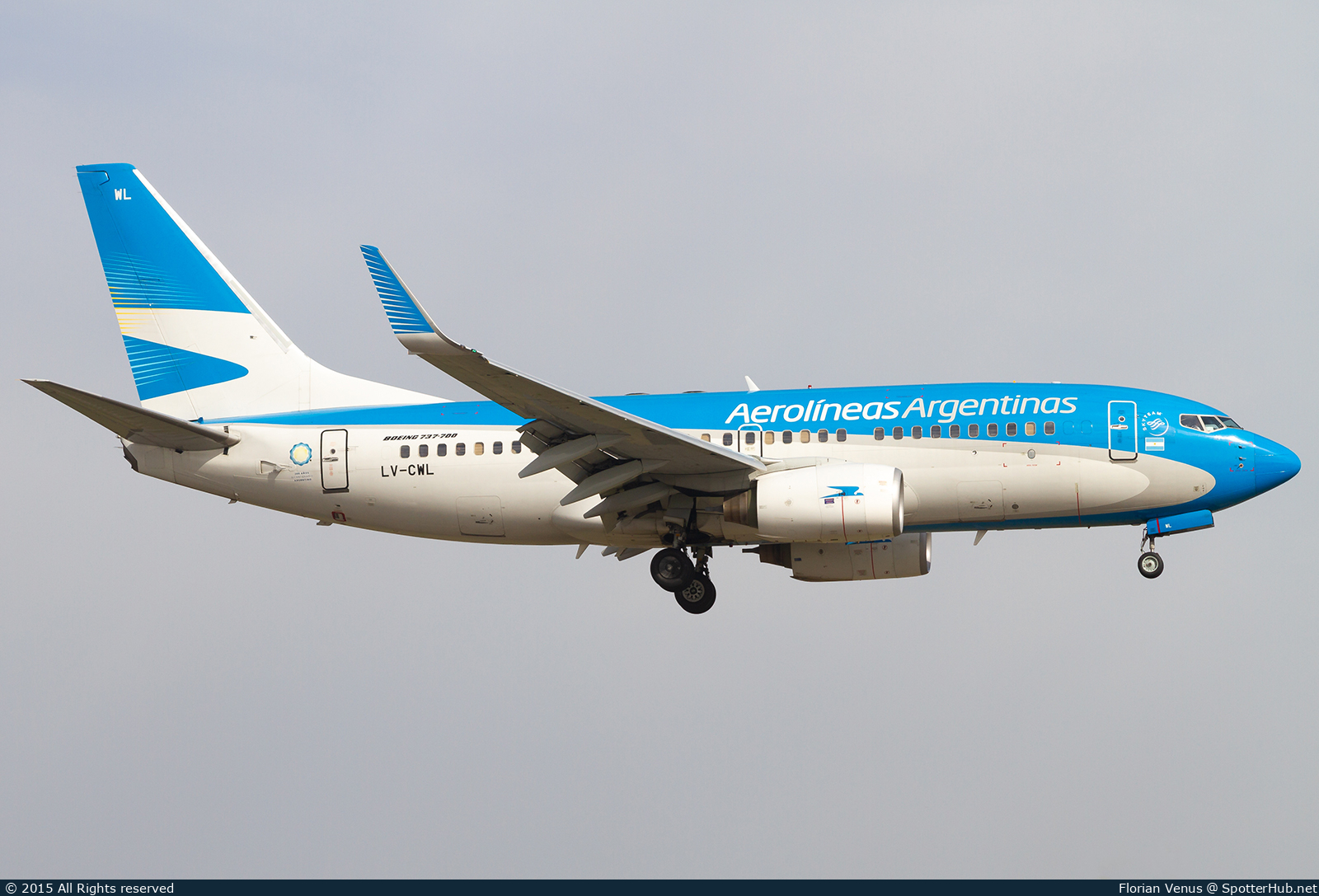 Photo of LV-CWL - Boeing 737-7Q8 operated by Aerolíneas Argentinas