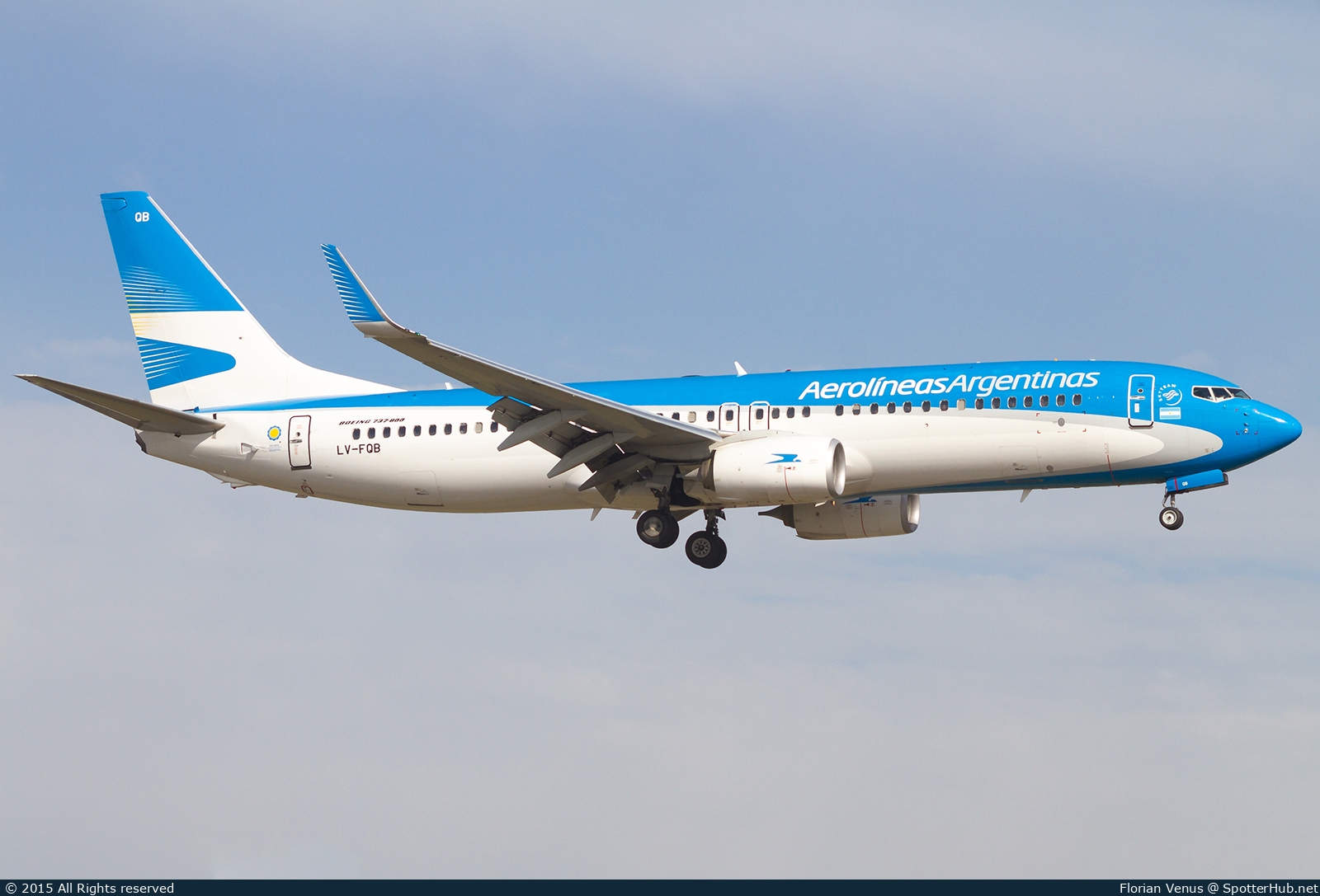 Photo of LV-FQB - Boeing 737-86J operated by Aerolíneas Argentinas