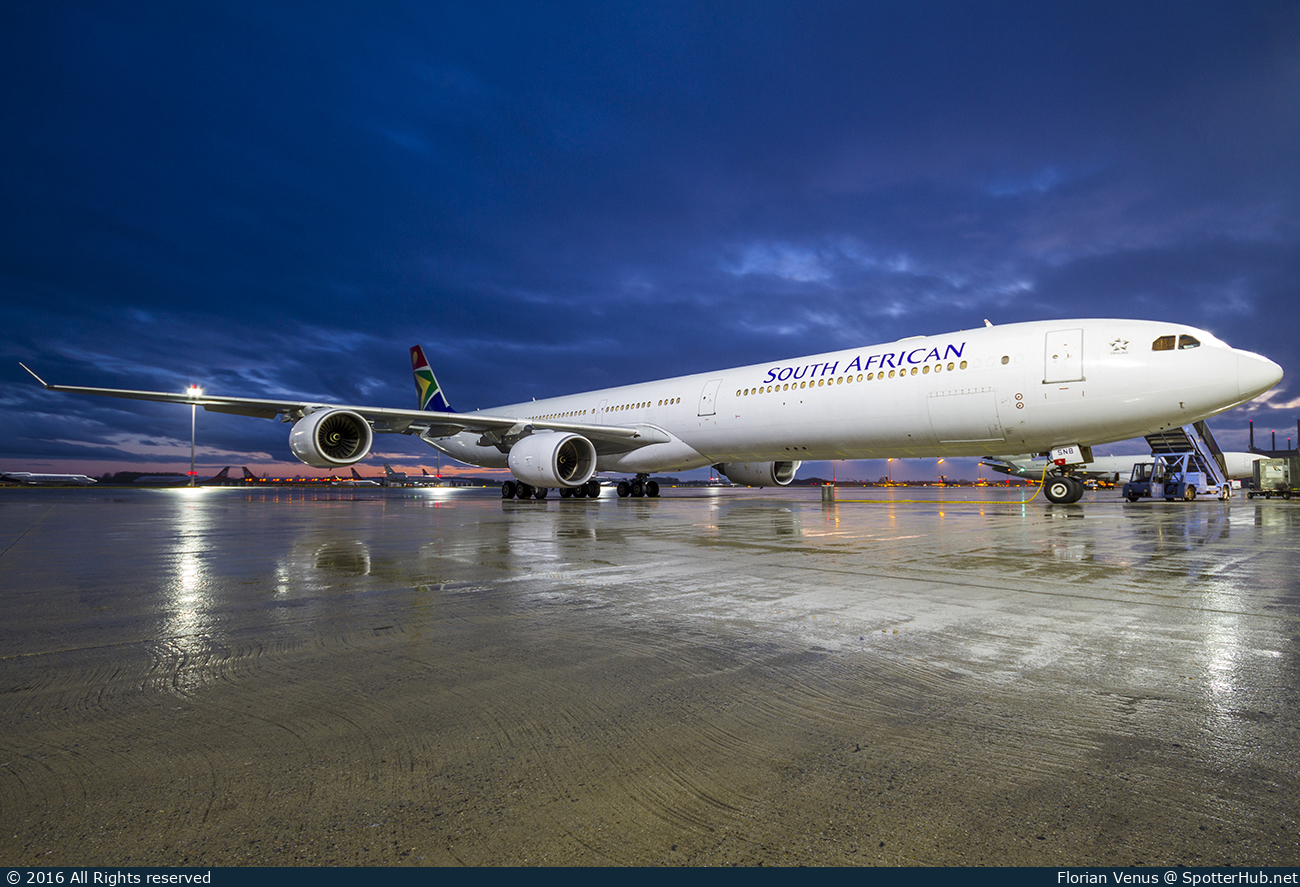 Photo of ZS-SNB - Airbus A340-642 operated by South African Airways