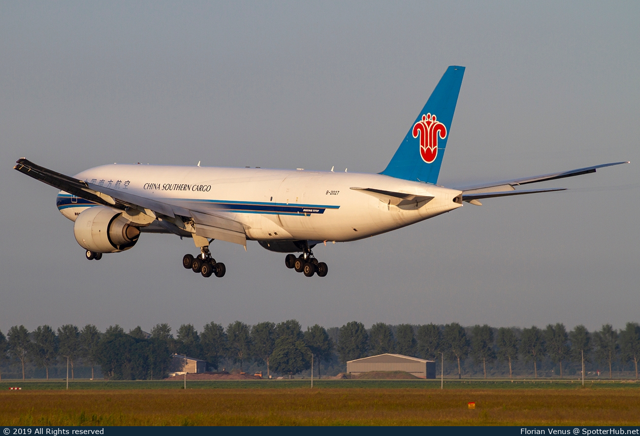Photo of B-2027 - Boeing 777-F1B operated by China Southern Cargo