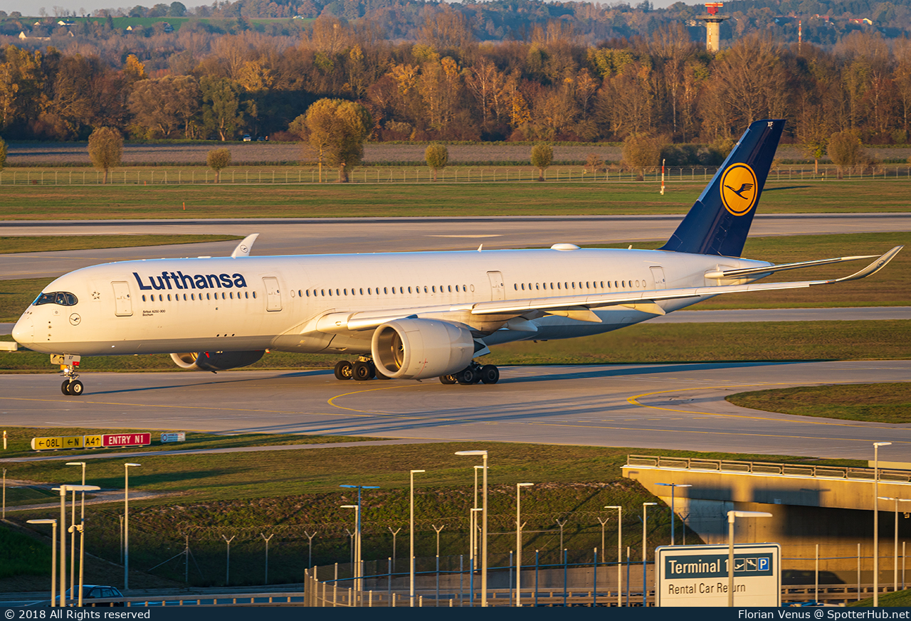 Photo of D-AIXF - Airbus A350-941 operated by Lufthansa