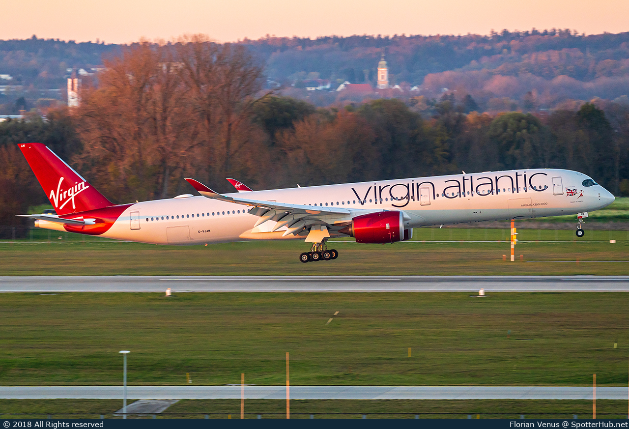 Photo of G-VJAM - Airbus A350-1041 operated by Virgin Atlantic Airways