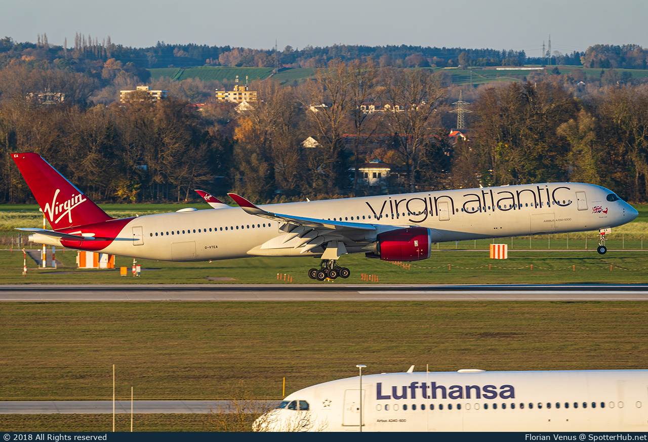 Photo of G-VTEA - Airbus A350-1041 operated by Virgin Atlantic Airways