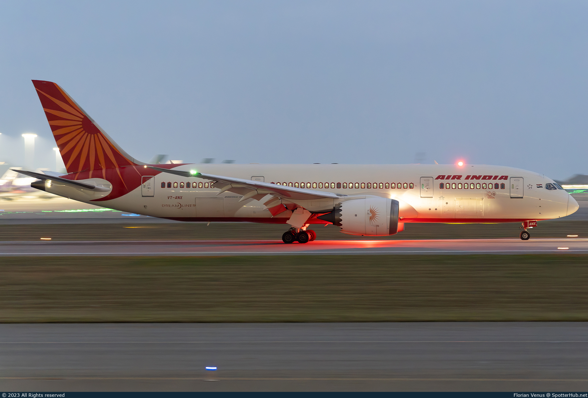 Photo of VT-ANX - Boeing 787-8 Dreamliner operated by Air India