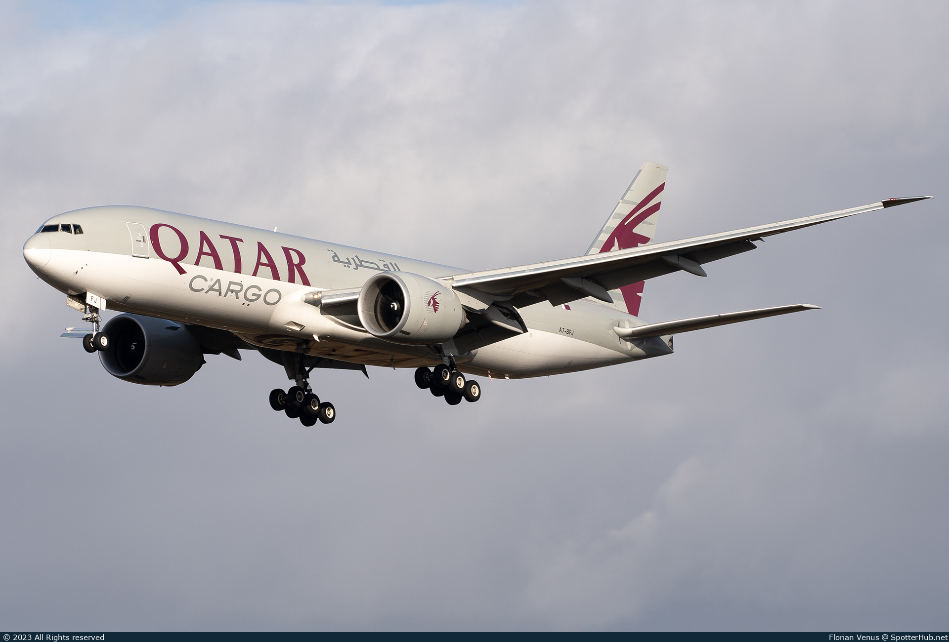 Photo of A7-BFJ - Boeing 777-FDZ operated by Qatar Airways Cargo