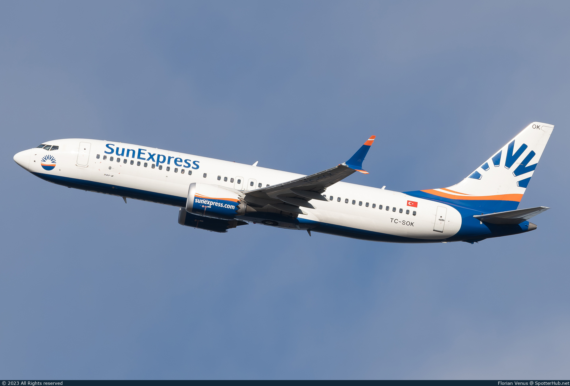 Photo of TC-SOK - Boeing 737 MAX 8 operated by SunExpress