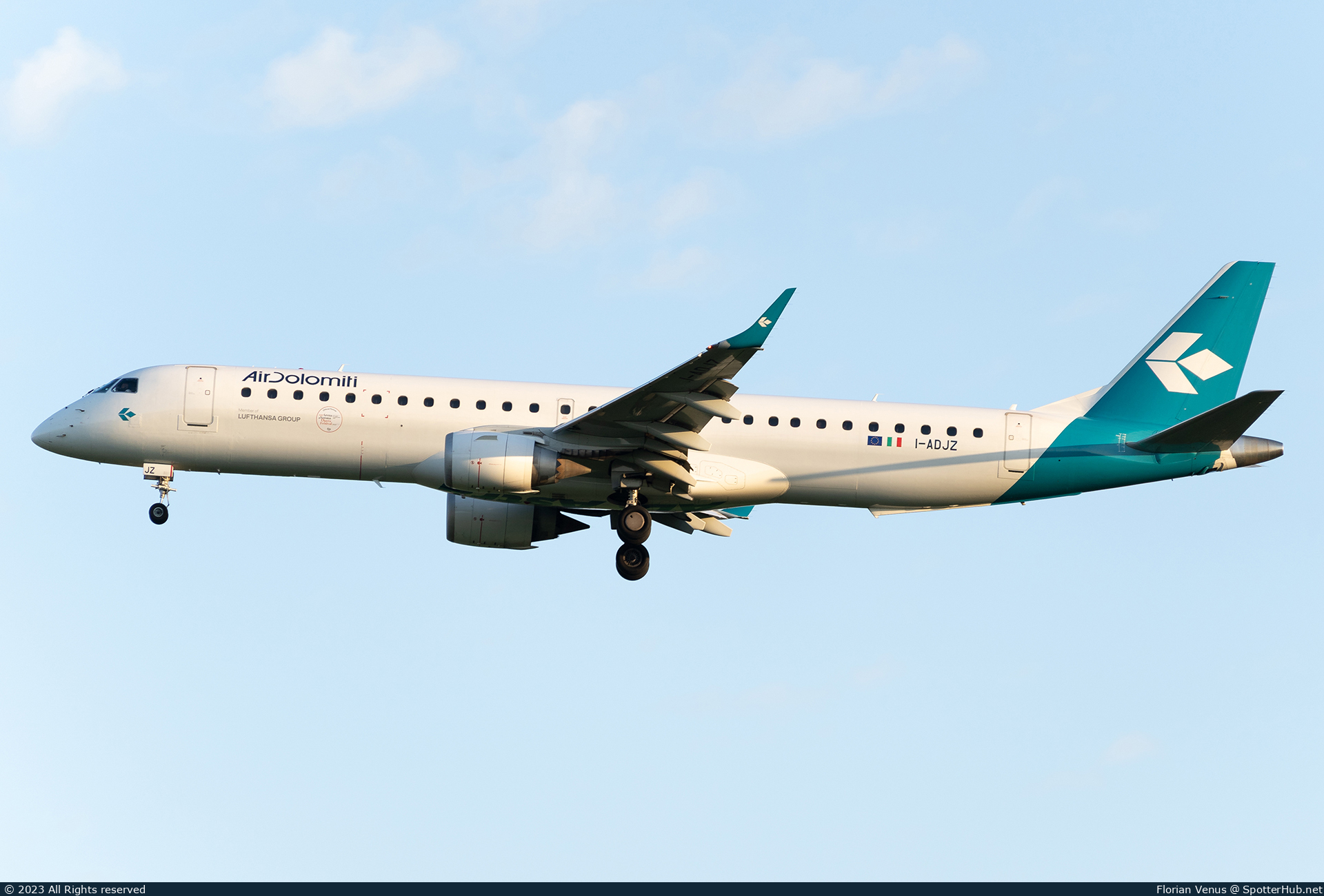 Photo of I-ADJZ - Embraer ERJ-195LR operated by Air Dolomiti