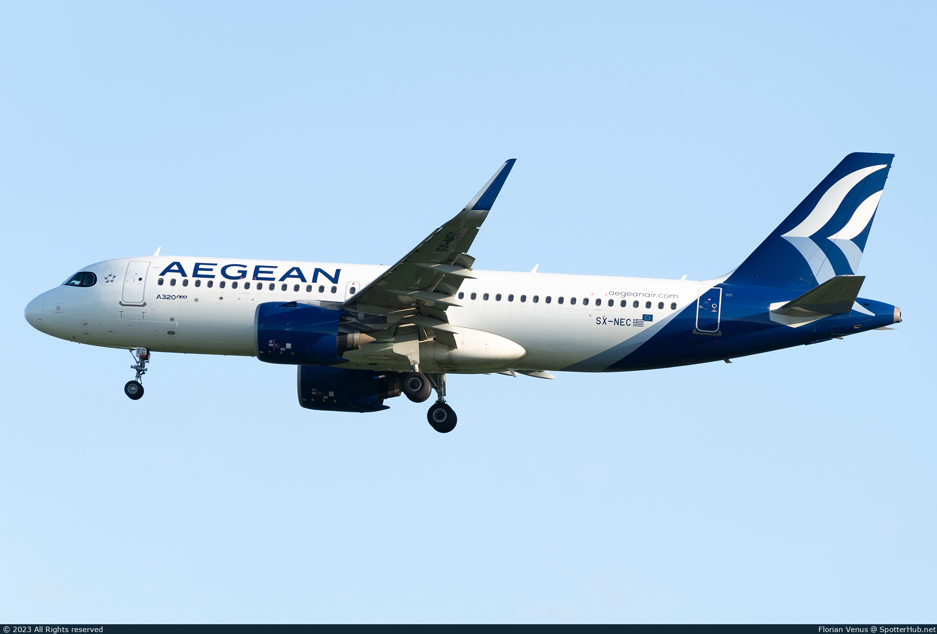 Photo of SX-NEC - Airbus A320-271N operated by Aegean Airlines