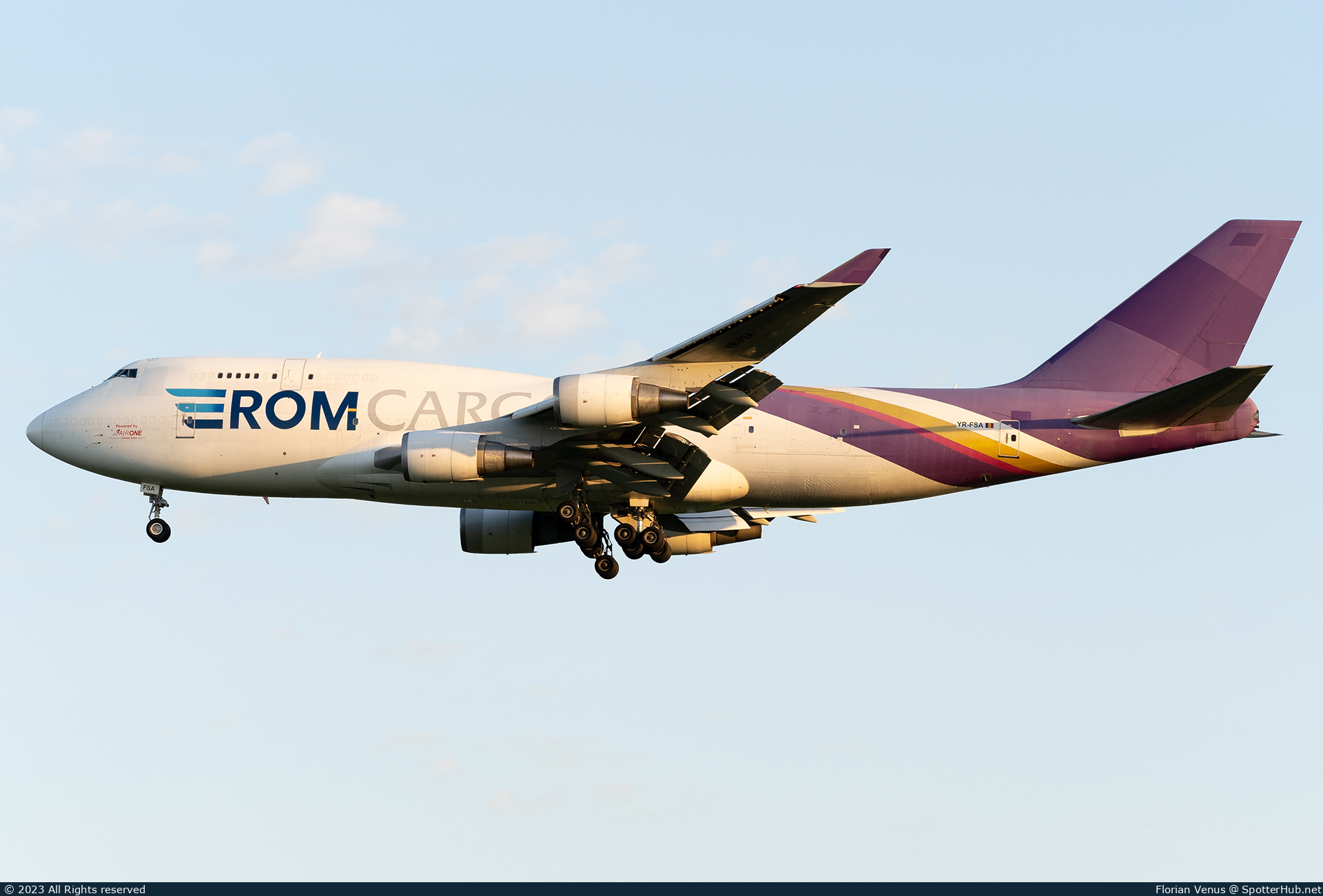 Photo of YR-FSA - Boeing 747-4D7(BCF) operated by ROM Cargo Airlines
