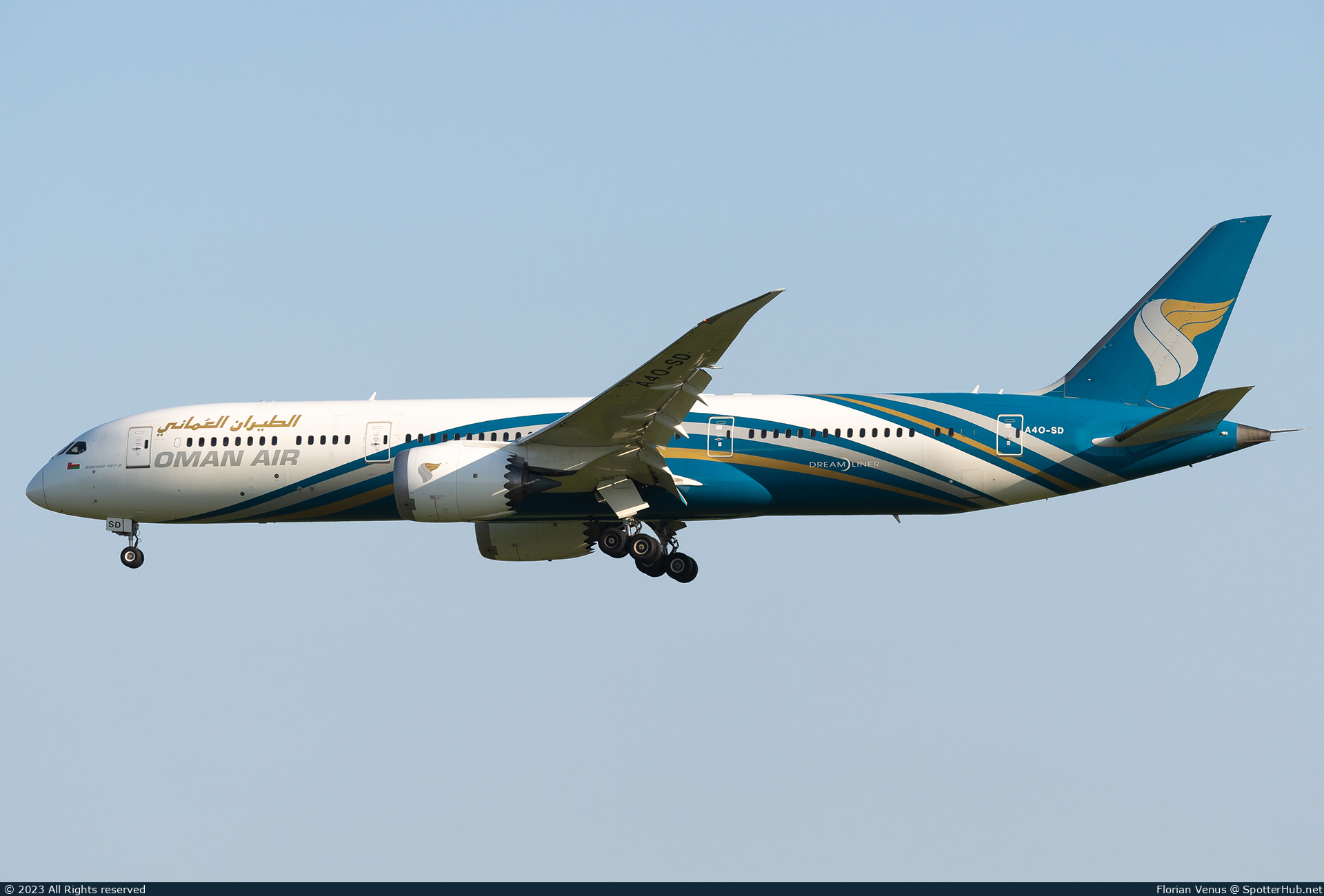 Photo of A4O-SD - Boeing 787-9 Dreamliner operated by Oman Air